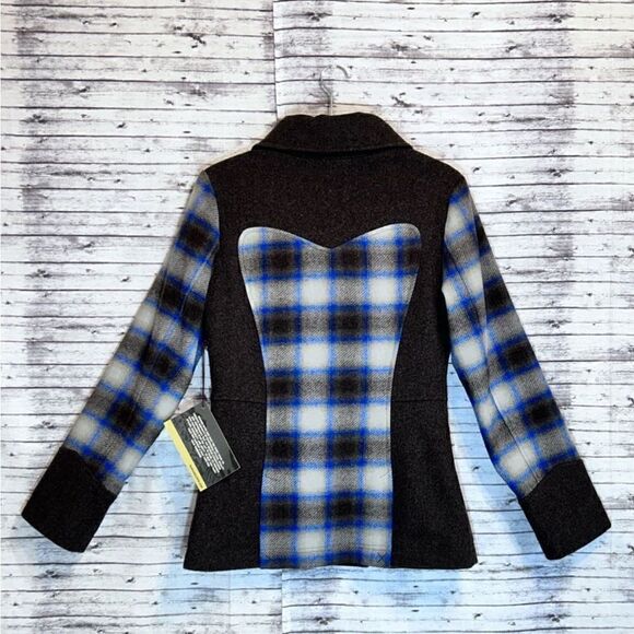 Powder River Outfitters Collection by Panhandle Slim Plaid Wool Jacket - Picture 4 of 12
